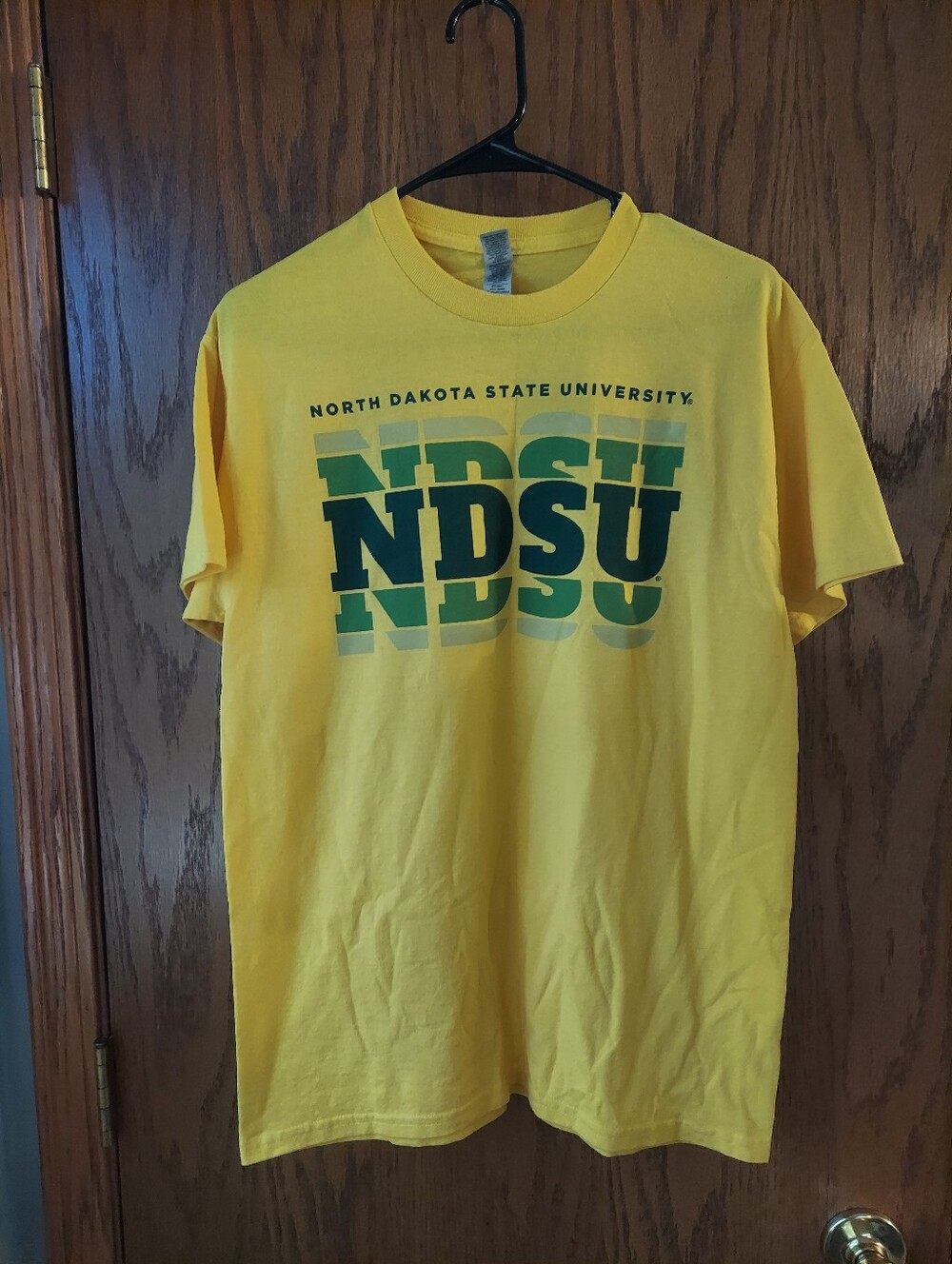 Gildan DryBlend NDSU Graphic T-Shirt Yellow Medium | North Dakota State Bison